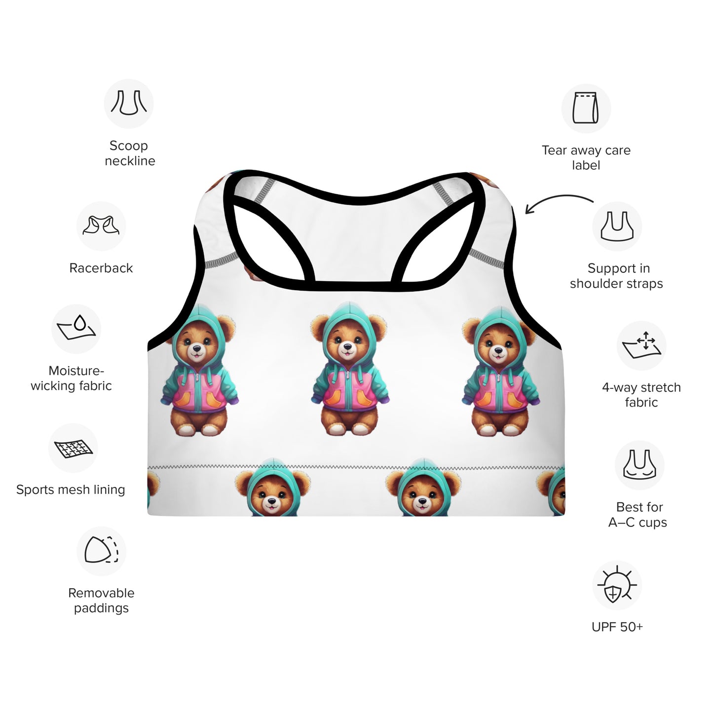 Voler Merde Padded Sports Bra