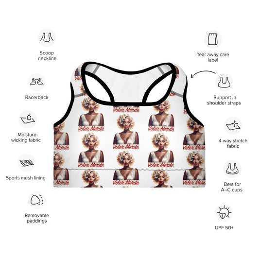 Voler Merde Padded Sports Bra