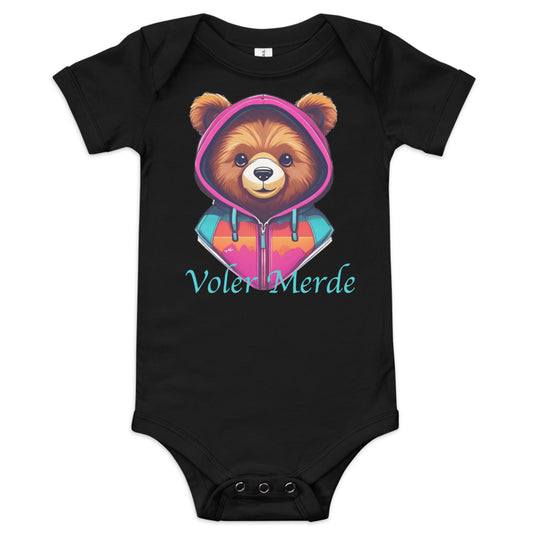 Voler Merde Baby short sleeve one piece