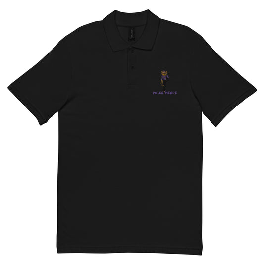 Voler Merde Unisex pique polo shirt